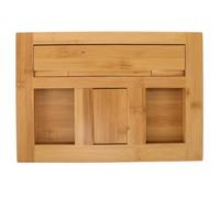 BESTonZON Bamboo Book Stand Tabletop Musical Stand for Bible Reading and Cooking Design for Home Office Kitchen Use