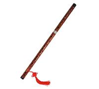 BESTonZON Bamboo Flute Free Membrane Protector Set Traditional Chinese Flute with Precise Tone Holes Easy Blow Fine Bamboo Pattern Smooth Surface Melodious Voice for Beginner Learning