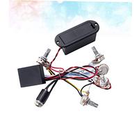 BESTonZON Band Equalizer Preamp Circuit for Bass Tone Control Wiring Harness Volume and Tone Pots Pickup Set for Active Pickups