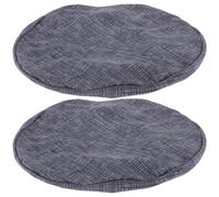 BESTonZON Bar Stool Seat Protector 2pcs Round Elastic Chair Slipcover for Perching Stools in Home Decoration