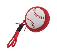 BESTonZON Baseball Shaped Coin Purse Mini Silicone Wallet Organizer for Sports Fans Portable Zippered Pouch for Coins Earphones Keys and Small Items Compact Bag Charm for Travel and Daily