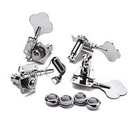 BESTonZON Bass Tuning Pegs Keys Tuner Vintage Open Style Pegs Set for String Bass Guitar Mounting Screws and Ferrules