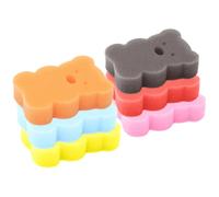 BESTonZON Bath Sponges 6pcs with Lightweight Sponge, Unique Shape Design Bath Scrubbers for Childrens Bathing