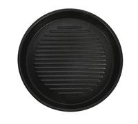 BESTonZON BBQ Grill Plate Non-Stick Grill Pan Aluminium Basket Round Tray Frying Pan Attachment Baking Tray BBQ for Gas Oven Outdoor Camping Picnic