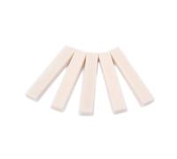 BESTonZON Beef Bone Guitar Saddles Set of 5 Replace Your Old Saddle Polished 60x10x7mm
