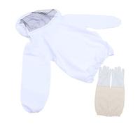 BESTonZON Beekeeping Suit with Protective Hat and Long Gloves Lightweight Work Clothes for Neck and Shoulder Safety Wear Resistant Stingproof Beekeeper Apparel for Men and Women