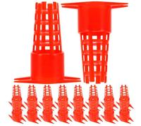 BESTonZON Beekeeping Tools 20 Pcs Plastic Queen-Bee Cages with Pointed Tip Lightweight Bee Breeding Equipment for Hive Management and Queen Rearing