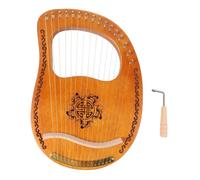 BESTonZON Beginner String Harp Solid Wood Lyre Harp Metal Strings Portable Musical Instrument Eastern Style