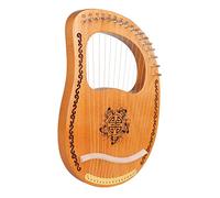 BESTonZON Beginner's Lyre Harp 16 String Harp Ancient Style Lyre Metal Strings for Music Enthusiasts