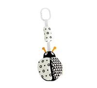 BESTonZON Black and White Animal Stroller Pendant with Clip Visual Stimulating Hanging Wind Chime for Sensory Development and Early Education Suitable for Crib Cot and Buggy