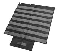 BESTonZON Black Classroom Calendar Pocket Chart Multiple Pockets for Word Cards and Sentence Strips, Standard Organizer for School and Home Use