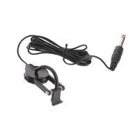 BESTonZON Black Clip-on Violin Pickup 6.35mm Jack Acoustic Pickup for Guitar Mandolin Banjo Ukulele Lute for String Instruments