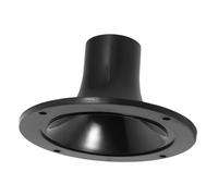 BESTonZON Black Plastic Screw-on Speaker Horn Adapter, 127mm round Horn Body for Sound Amplification, Lightweight Portable Loudspeaker Accessory for Car and Stage