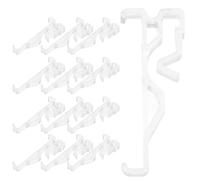 BESTonZON Blinds Valance Clips Plastic 12Pcs 2.5 Inch Hidden Brackets for Horizontal Window Shades Installation for Home and Office