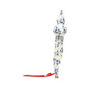 BESTonZON Blue and White Porcelain Gourd Flute Cucurbit Flutes Chinese Traditional Instrument Synthetic Porcelain for Beginners