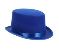 BESTonZON Blue Conjuring Performance Top Hat for Shows and Cosplay Lightweight Height Party Accessory for Halloween Masquerade and Stage Events
