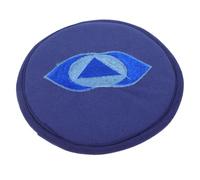 BESTonZON Blue Cotton Polyester Singing Bowl Cushion Pad, Lightweight Compact round Mat for Buddha Sound Bowls, Meditation and Worship Accessory