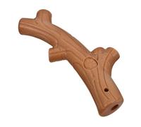 BESTonZON Bone Shaped Dog Chew Durable Antler Design Interactive Fetch for Medium Large Dogs Tough Teething Squeaky for Puppies Made From Wood Fiber