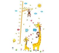 BESTonZON Boys and Girls Height Sticker Wall Decal Cute Growth Chart Removable Wall Sticker for Boys and Girls Home Bedroom