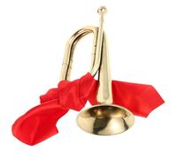 BESTonZON Brass Wind Instrument Trumpet with Mouthpiece for Beginners Clear Sound Bugle for Orchestra School Band Easy to Learn and Play Versatile Use for Music Players