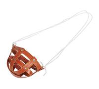 BESTonZON Breathable Leather Horse Muzzle Covering Grazing Mask for Farm Horse Prevents Biting and Eating Grass