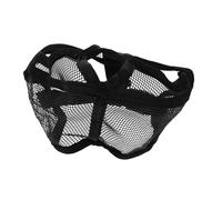 BESTonZON Breathable Soft Mesh Dog Muzzle for Bulldogs and Short Snout Breeds Adjustable Anti-biting Chewing Mouth Guard Secure Fit for French Bulldogs and Flat-faced Dogs