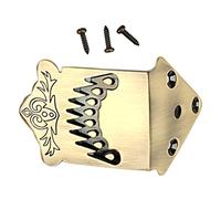 BESTonZON Bronze Pattern 8-string Pull-out Board Traditional Mandolin Tailpiece Metal String Tailpiece Mandolin Accessories