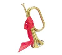 BESTonZON Bugle Trumpet Brass Wind Instrument for Beginners, Golden Copper Bugle for Orchestra and Band Performance with Comfortable Grip, Easy to Handle