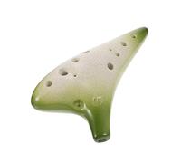 BESTonZON C Major Gradual Ocarina 12-hole Traditional Musical Instrument Made of Pottery Clay for Beginners