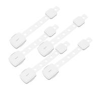 BESTonZON Cabinet Lock 5pcs White Plastic Safety Latch for Boys and Girls Child Safety Locks with Good Stickiness No Glue for Refrigerator and Appliances Drawer Protection