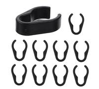 BESTonZON Cable Clips Mic Stand 10pcs Microphone Cable Holder Clips Plastic Cord Clamp