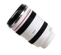 BESTonZON Camera Lens Cup Water Container for Home and Office, White Dslr Lens Shaped Tea Mug, Novel Photographer Storage Cup for Hot and Cold Drinks