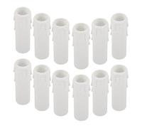 BESTonZON Candle Drip Sleeve Tubes 12Pcs Plastic Covers Easy to Remove for Tea Light Holders and Garden Party Candle Decoration