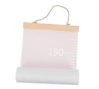 BESTonZON Canvas Height Ruler Growth Wall Chart Height Gauge Height Growth Chart Hanging Height Ruler Height Measurement Kids Wall Height Ruler Decor Child It Can Move Wall Hanging Pink Wood
