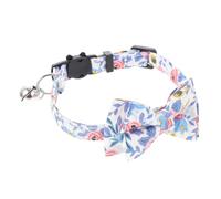 BESTonZON Cat Collar Pet Collar Accessory with Bowknot Design Adjustable Cotton Comfortable Festive Christmas Party Decoration for Dogs and Cats