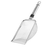 BESTonZON Cat Litter Scoop Stainless Steel Durable Metal Litter Scooper with Comfortable Handle for Efficient Cleaning and Sand Leakage
