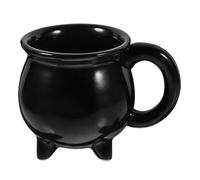 BESTonZON Cauldron Mug Ceramic Drinking Cup for Halloween Unique for Tea Coffee for Capacity