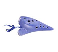 BESTonZON Ceramic Alto C Ocarina Flute for Beginners Musical Wind Instrument with Educational Book and Sturdy Carry Bag Pottery Craft for Student Practice and Performance