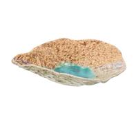 BESTonZON Ceramic Butterfly Bee Water Feeder Outdoor Garden Decor Large Capacity Watering Dish for Feeding Bees Butterflies Stylish Floral Design