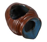 BESTonZON Ceramic Water Fountain Jar with Circulating Waterfall for Indoor Outdoor Decor Elegant Tabletop Pot with Efficient Water Flow Traditional Garden Ornament Brown