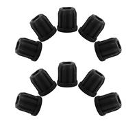 BESTonZON Chair Caster Wheel Sleeve Inserts Plastic Black 10pcs Replacement Parts for Office Chairs with Casters Suitable for Executive Swivel Use