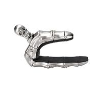 BESTonZON Chic Skull Design Guitar Capo Durable Capo for Acoustic Electric Guitars Stylish Halloween Inspired Accessory for Beginners Professionals