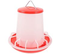 BESTonZON Chick Feeder Automatic Poultry Feeder Food Container 3kg Thick with Lid for Baby Chicken Feeding