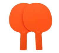 BESTonZON Children’s Table Tennis Rackets 2pcs Weatherproof Plastic Ping Pong Bats Lightweight Anti-slip Training Paddle Set for Indoor and Outdoor Use