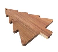 BESTonZON Christmas Cutting Board Christmas Tree Board Charcuterie Board Kitchen Cutting Chopping Board Platter Wine Holder with Handles for Butcher Block Cheese and Vegetables Fruit Salad