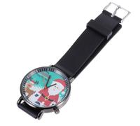 BESTonZON Christmas Watch Women’s Quartz Wristwatch Elk Pattern, Festive Unisex Casual Watch for Holiday Season, Stylish Wristwatch for and Women