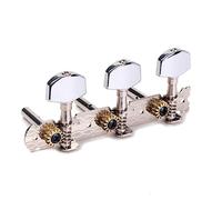 BESTonZON Chrome Color Alignment Guitar Tuner Keys 3l 6 String Acoustic Guitar Tuning Pegs Metal Square Button A-49