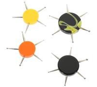 BESTonZON Circular Nail Dotting Tool Create Nail Patterns 4pcs with Acrylic and Metal Material Easy to Hold for Women Manicure Supplies