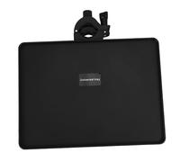 BESTonZON Clamp-on Sound Card Tray Thickened Abs Metal with Height Adjustable, Higher Edges Design and Slip-prevention Clip Black for Holding Gadgets on Music Or Microphone Stand