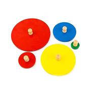 BESTonZON Colorful Circular Geometry Panel Puzzle for Early Educational Cognitive Development Enhances Fine Motor Skills Shape Recognition and Logic Reasoning